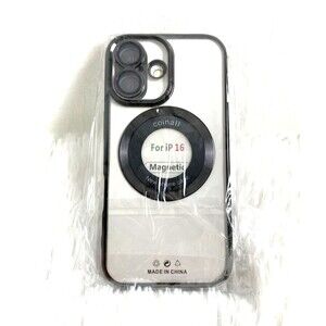 Phone Case For iPhone 16 Cover Clear Black